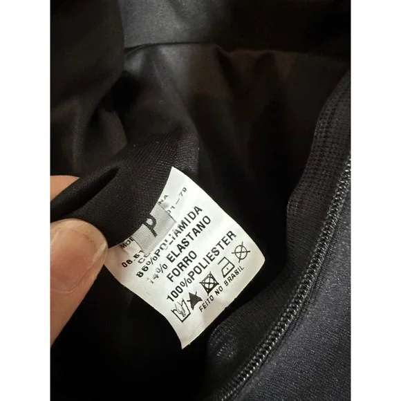 DON'T QUEST Black Nude Lace Mesh Bodycon Mini Adjustable Straps Cocktail Dress - Picture 4 of 6